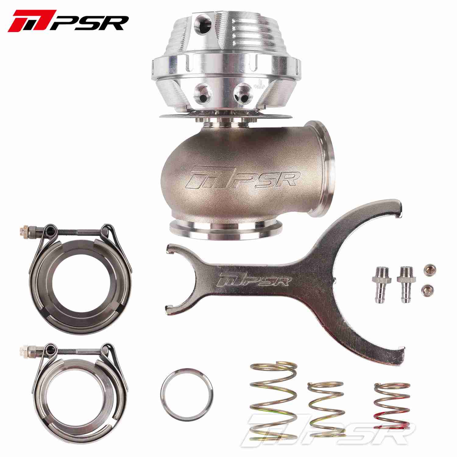 Pulsar Turbo - PSR NEW GENERATION WASTEGATE 50mm Vband External Wastegate - Silver 1 Pulsar Turbo - PSR NEW GENERATION WASTEGATE 50mm Vband External Wastegate - Silver
