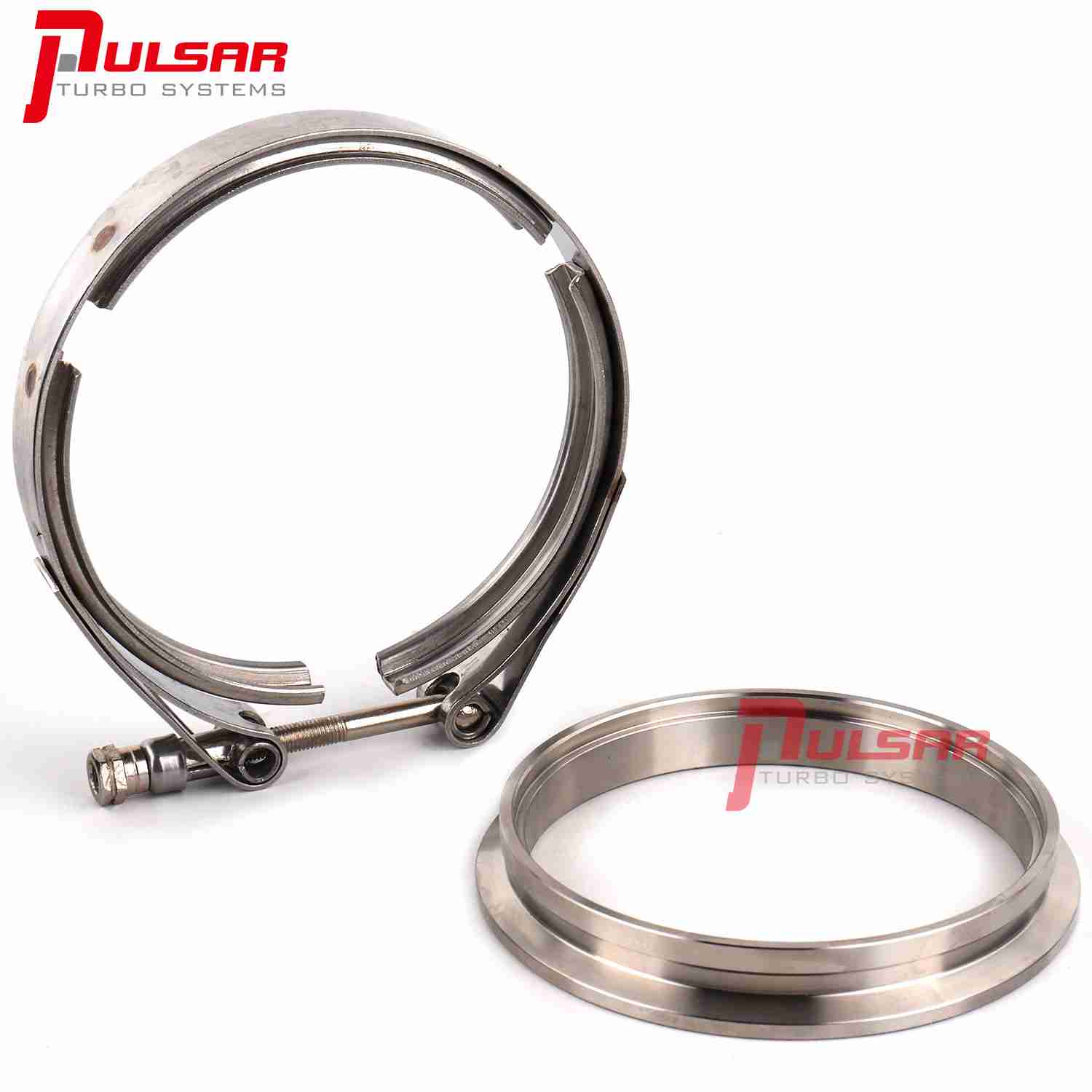 Pulsar Turbo - 400 T4 Turbo 4" Stainless Steel Flange Clamp Kit 1 Pulsar Turbo - 400 T4 Turbo 4" Stainless Steel Flange Clamp Kit