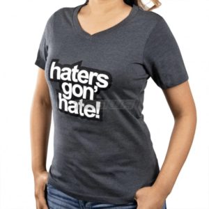 Skunk2 - Haters Gon' Hate Ladies V-Neck T-Shirt Grey 8 skunk2 haters gon hate ladies v neck t shirt grey shirts 120