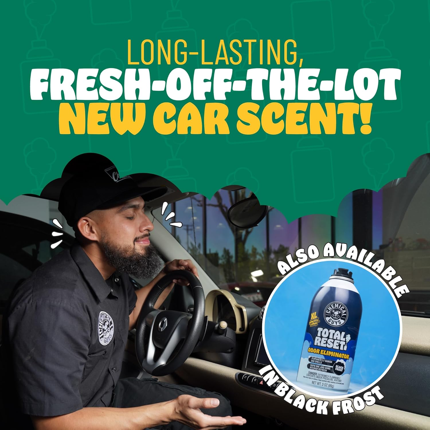 Chemical Guys Total Reset Odor Eliminator - Air Con Bomb 9 Chemical Guys Total Reset Odor Eliminator - Air Con Bomb - Image 9
