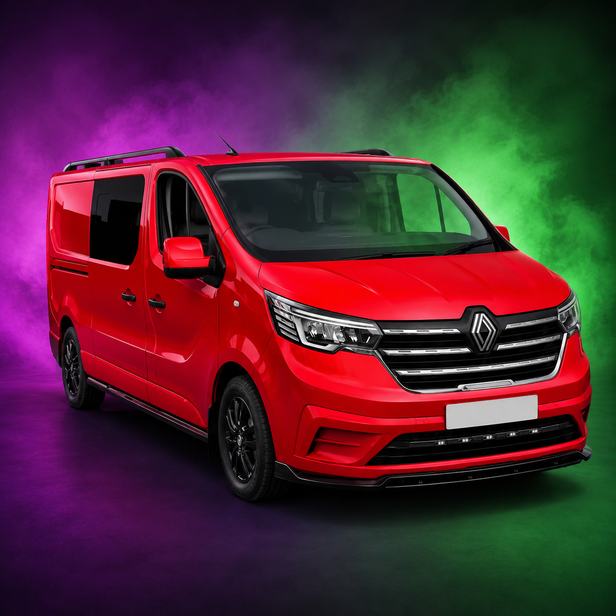 Auto-Styles Renault Trafic Front Splitter - Gloss (2022+) 1 Auto-Styles Renault Trafic Front Splitter - Gloss (2022+)
