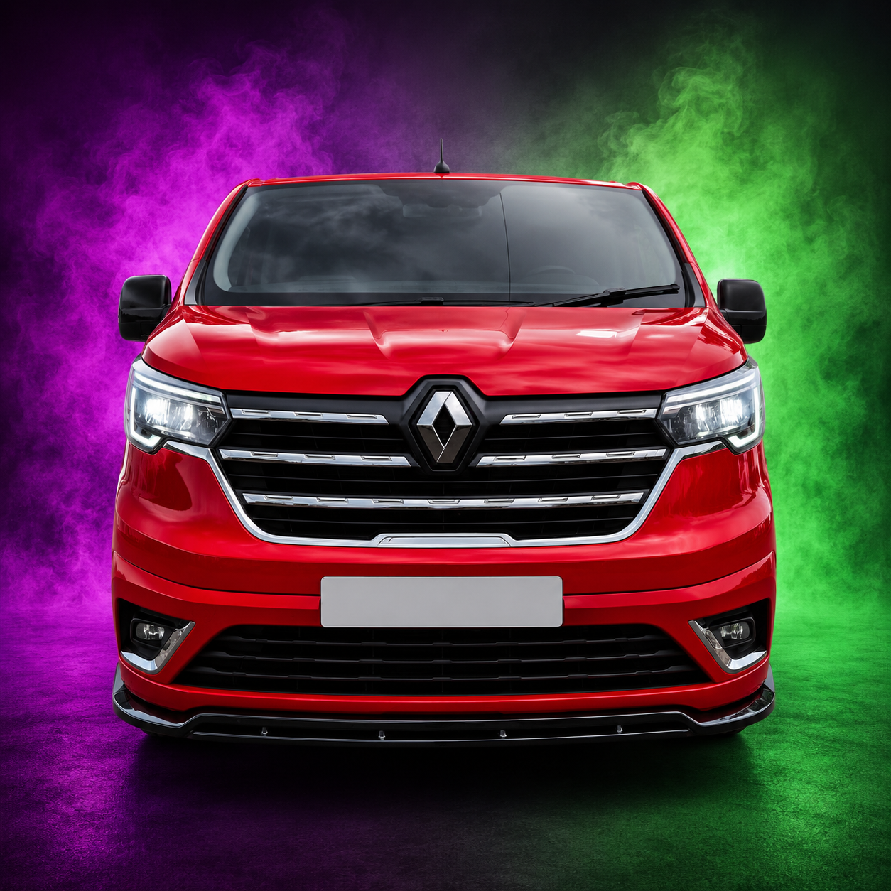 Auto-Styles Renault Trafic Front Splitter - Gloss (2022+) 2 Auto-Styles Renault Trafic Front Splitter - Gloss (2022+) - Image 2