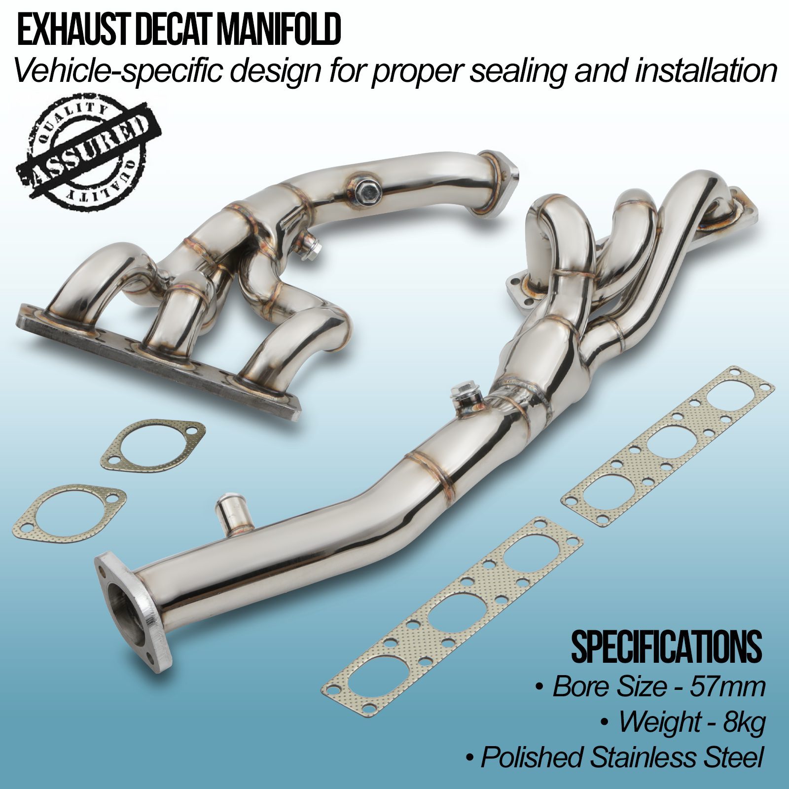 Gravity - Exhaust Decat Manifolds - BMW 3-Series Series E46 6 Cylinder 98-05 5 Gravity - Exhaust Decat Manifolds - BMW 3-Series Series E46 6 Cylinder 98-05 - Image 5