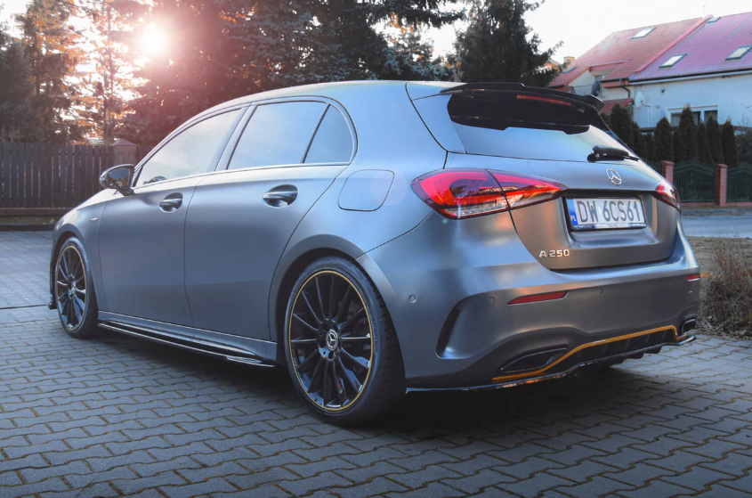 Maxton Design Mercedes A-Class Rear Lip - Gloss (W177 Hatchback 2018-2023 AMG Line) 1 Maxton Design Mercedes A-Class Rear Lip - Gloss (W177 Hatchback 2018-2023 AMG Line)