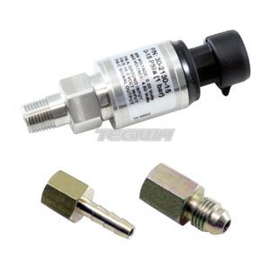 AEM - 15 PSIa Or 1 Bar Stainless Sensor Kit Stainless Steel Sensor Body 1/8" NPT Male 6 aem 15 psia or 1 bar stainless sensor kit steel body 8 npt male sensors and connectors 225