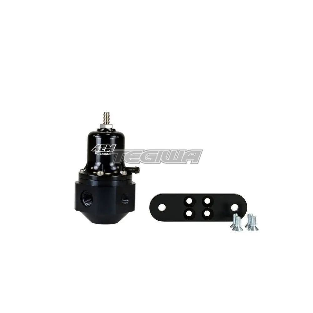 AEM - High Capacity Universal Adjustable Fuel Pressure Regulator Black Anodized Inlet 1 Fuel Pressure Regulator