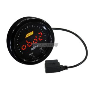 AEM - X-Series OBDII Gauge Black Bezel and Black Faceplate 9 Gauge Black Bezel
