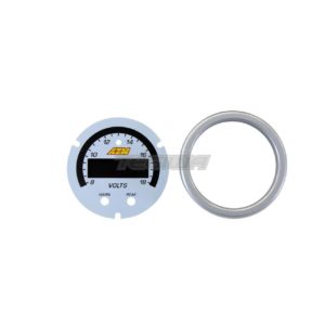 AEM - X-Series Volt Gauge 8~18V Silver Bezel and White Faceplate Accessory Kit 6 Accessory Kit