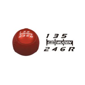 Mugen - Leather Gear Shift Knob - Mugen - Leather Gear Shift Knob - (Colour: Red) 8 mugen leather gear shift knob knobs 106