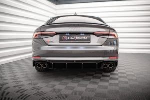 Maxton Design Audi A5 Coupe/Sportback 15+ S5 Quad Rear Diffuser - Gloss Black 7 pol pl Dokladka Tylna Audi S5 F5 Coupe Sportback 7602 4