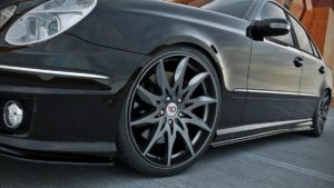 Maxton Design Mercedes W211 AMG Side Skirt Extensions - Gloss Black 7 pol pl Dokladki Progow Mercedes E Class W211 AMG 210 1