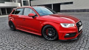 Maxton Design Audi A3 Sline Side Skirt Extensions - Gloss (2013-2019) - Gloss Black, Hatchback (5Door) 13 pol pl Dokladki Progow V 1 Audi S3 A3 S Line Sportback 8V 8V Facelift 102 3
