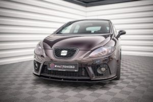 Maxton Design SEAT LEON Front Lip - Cupra / FR (Mk2 2005-2009) - Gloss Black 13 pol pl Splitter Przedni Seat Leon II Cupra FR Przedlift 886 3