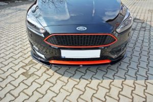 Maxton Design Ford Focus Mk3 14+ ST-Line Front Splitter v2 - Gloss Black 6 pol pl Splitter Przedni V 2 Ford Focus ST Line Mk3 Facelift 743 2