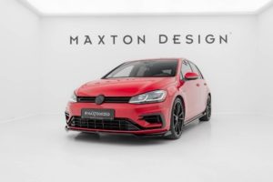 Maxton Design VW Golf 7.5 R-Line Front Lip - v2 (Mk7.5 R / R-Line 2016-2020) - Gloss Black 6 pol pl Splitter Przedni V 2 Volkswagen Golf R R Line Mk7 Facelift 964 3