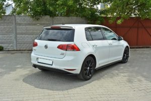 Maxton Design VW Golf 7 Spats - Standard / SE Bumper - Gloss Black 6 pol pl Splittery Tylne VW Golf Mk7 Standard 5749 2