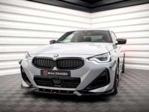 Maxton Design BMW 2 Series Coupe Front Splitter V2 - Gloss (G42 2021+)