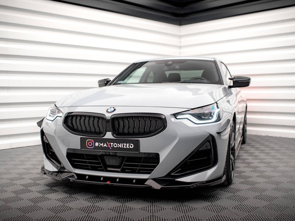 Maxton Design BMW 2 Series Coupe Front Splitter V2 - Gloss (G42 2021+) 1 Maxton Design BMW 2 Series Coupe Front Splitter V2 - Gloss (G42 2021+)