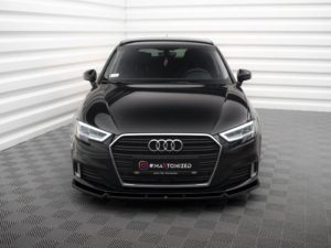 Maxton Design Audi A3 Sportback Front Splitter V1 - Gloss (8V Facelift 2016-2020)