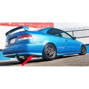 AERODYNAMICS - Honda Civic Rear Bumper Spats Mugen (EK 2/4 Door 1999-2001)