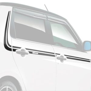 Mugen - Body Side Decal Black Honda N-One JG3-4 20+ - Mugen - Body Side Decal Black Honda N-One JG3-4 20+ - (Colour: Black) 8 Body Decal Sticker 02