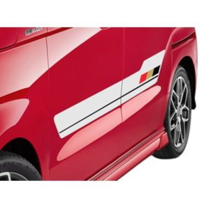Mugen - Door Side Decal Sticker Honda N-Box Custom JF5-6 23+ (Colour: Black) 9 Door Side Decal 01