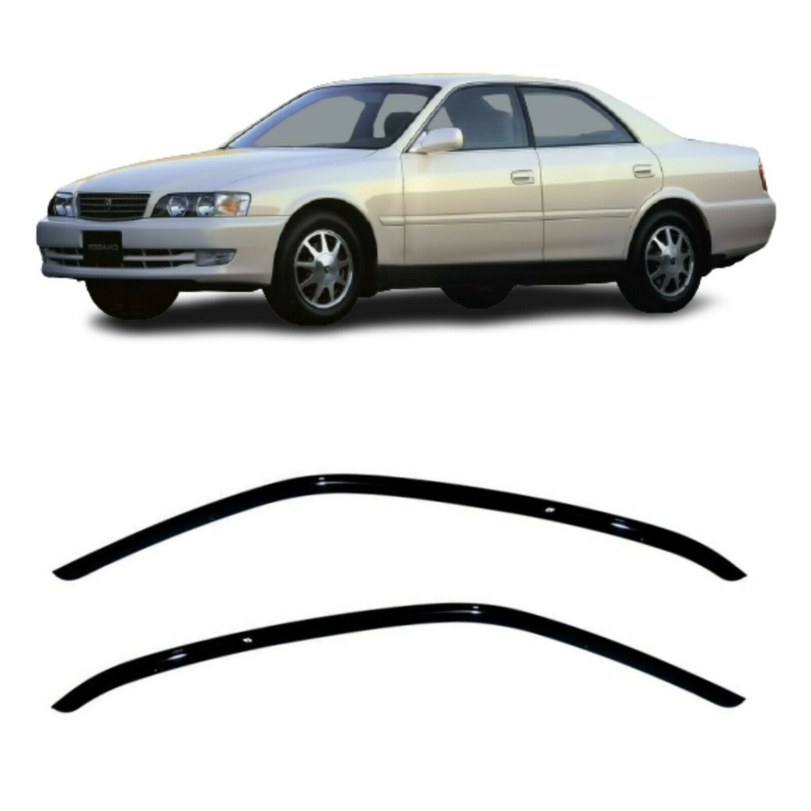 Toyota Chaser Wind Deflectors - Genuine Toyota (JZX100 1996-2001) 1 Toyota Chaser Wind Deflectors - Genuine Toyota (JZX100 1996-2001)