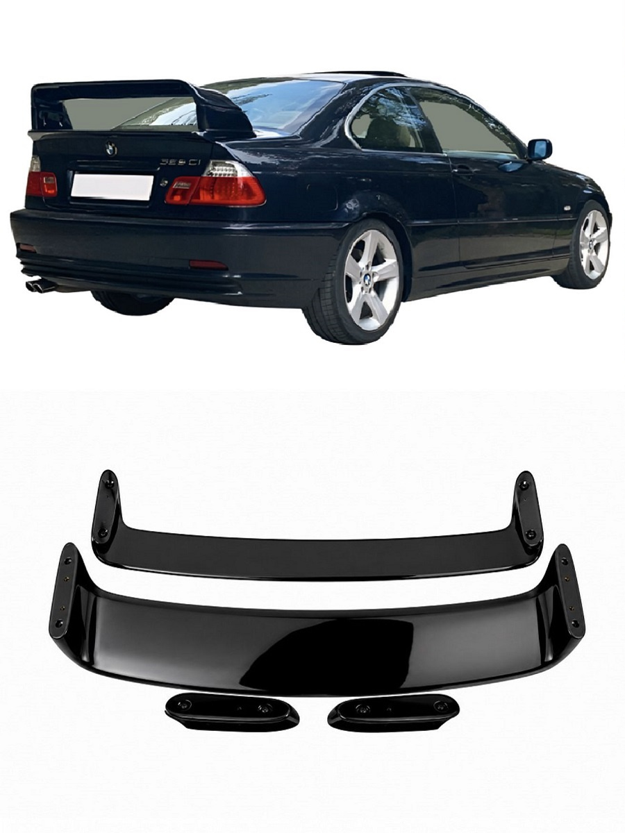 BMW 3 Series E46 Spoiler - GT High Gloss Black (Coupe 1998-2005) 1 BMW 3 Series E46 Spoiler - GT High Gloss Black (Coupe 1998-2005)