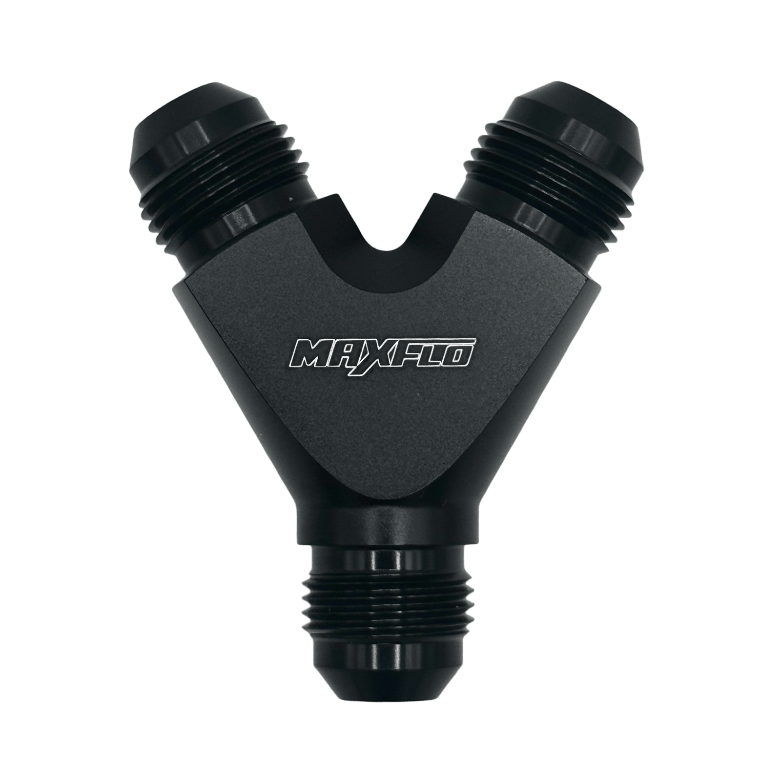 MaxFlo Motorsport - AN06 "Y" Adapter Black 1 MaxFlo Motorsport - AN06 "Y" Adapter Black