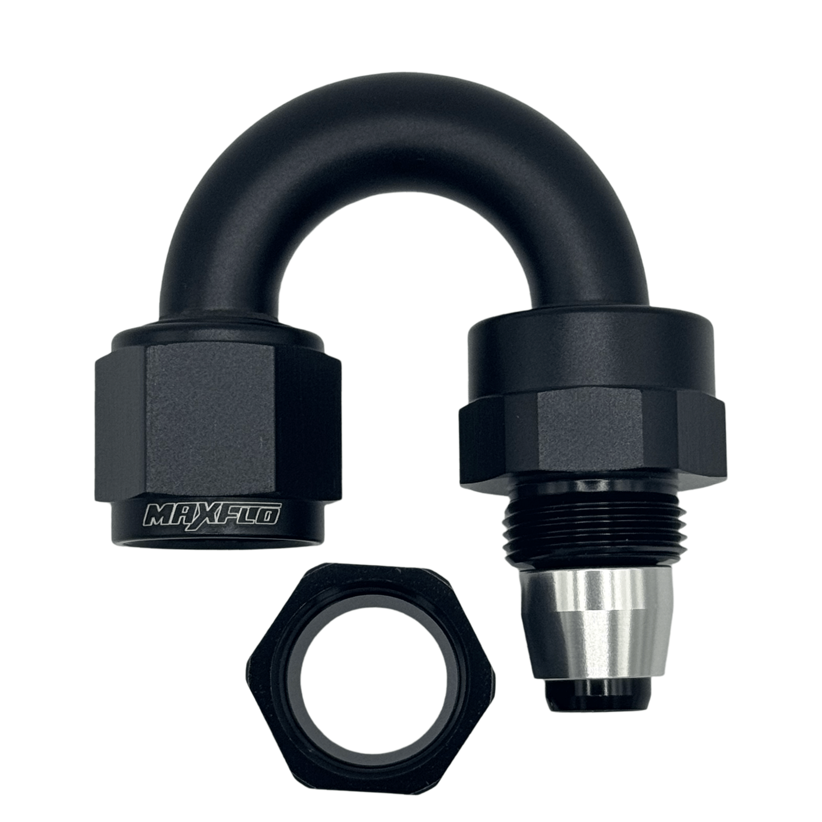 MaxFlo Motorsport - AN10 180 Degree Swivel Black PTFE 2 MaxFlo Motorsport - AN10 180 Degree Swivel Black PTFE - Image 2