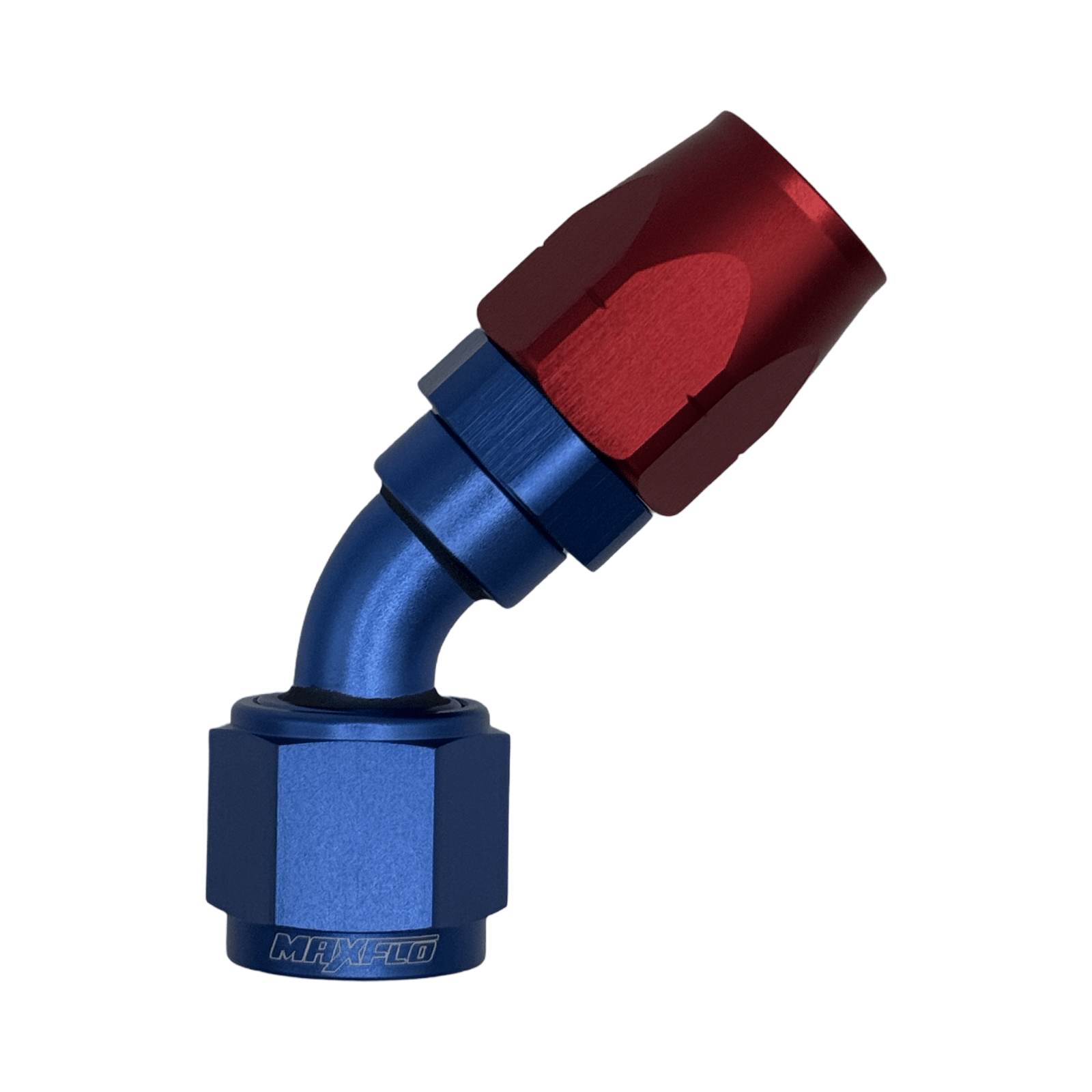 MaxFlo Motorsport - AN6 45 degree Swivel Blue/Red 1 MaxFlo Motorsport - AN6 45 degree Swivel Blue/Red