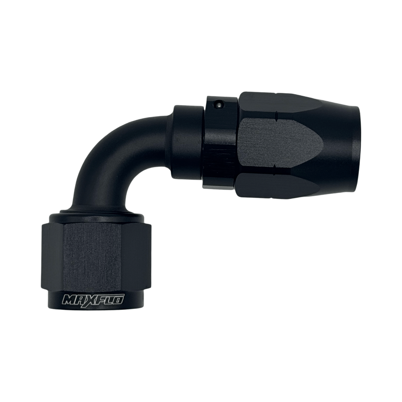 MaxFlo Motorsport - AN6 90 degree Swivel Black 1 MaxFlo Motorsport - AN6 90 degree Swivel Black