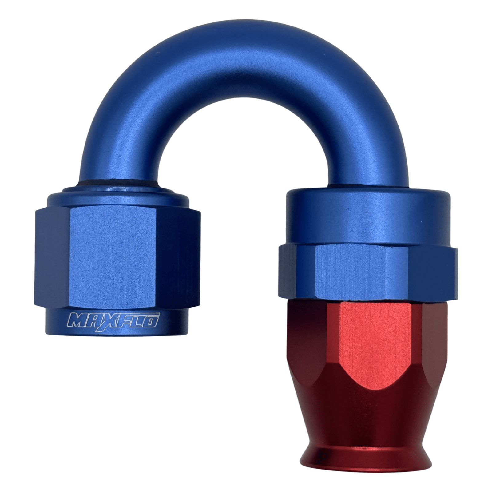 MaxFlo Motorsport - AN8 180 Degree Swivel Blue/Red PTFE 1 MaxFlo Motorsport - AN8 180 Degree Swivel Blue/Red PTFE