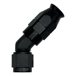 MaxFlo Motorsport - Forged AN8 45 Degree Swivel Black PTFE 7 maxflo motorsport forged an8 45 degree swivel black ptfe mxftpfe6145 08 blk 9461074