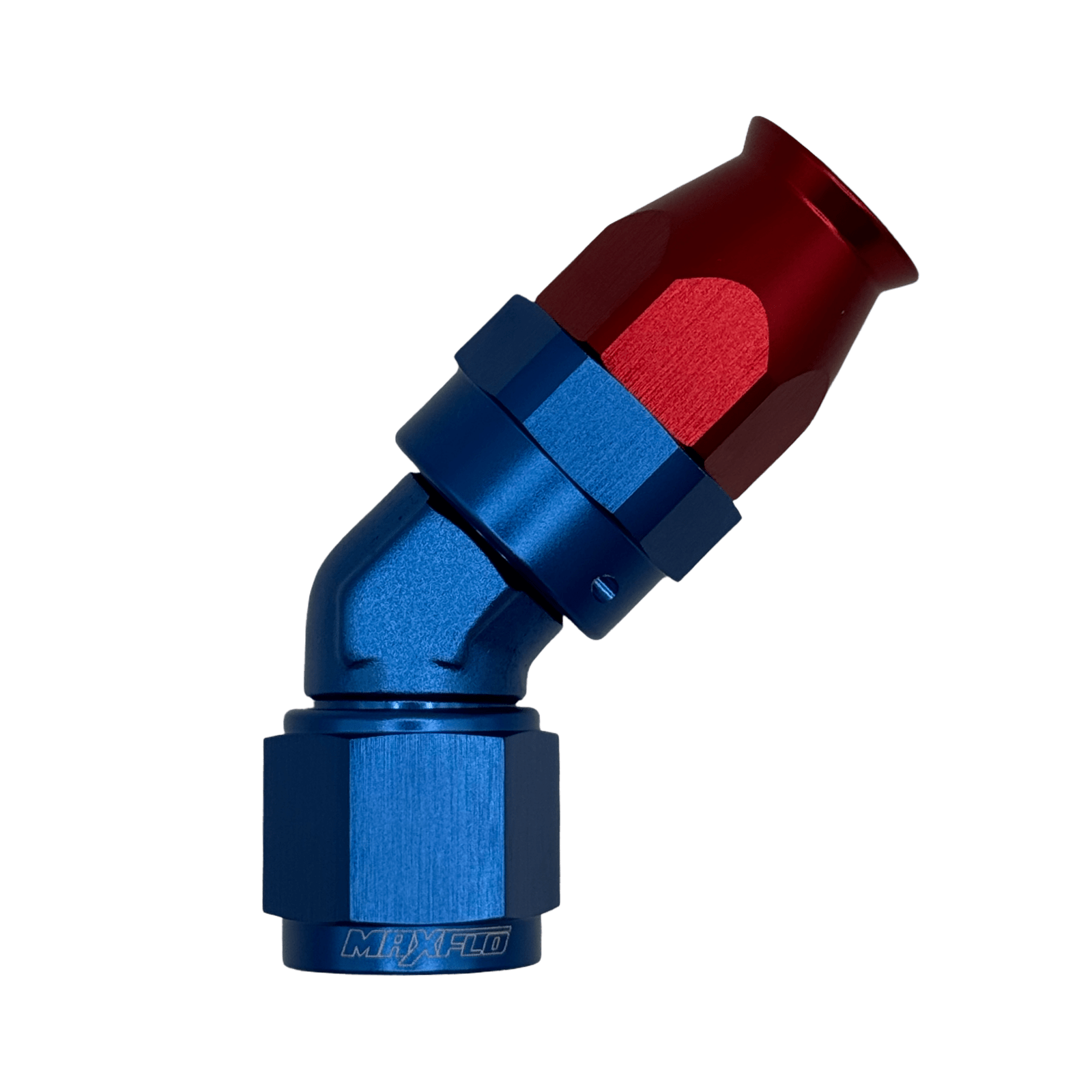 MaxFlo Motorsport - Forged AN6 45 Degree Swivel Blue/Red PTFE 1 MaxFlo Motorsport - Forged AN6 45 Degree Swivel Blue/Red PTFE