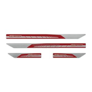 Mugen - Door Sill Trim Scuff Plate Set Honda Civic - Mugen - Door Sill Trim Scuff Plate Set Honda Civic FK7 17-21 - (Colour: Red) 8 mugen door sill trim scuff plate set honda civic type r fk8 17 21 red misc parts and 819