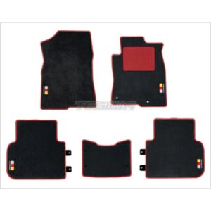Mugen - Interior Sports Mat Set Honda Civic FL LX 23+ RHD Inc Type R - Mugen - Interior Sports Mat Set Honda Civic FL LX 23+ RHD Inc Type R - (Colour: Black with Red Trim) 9 mugen interior sports mat set honda civic type r fl5 23 black with red trim mats 438