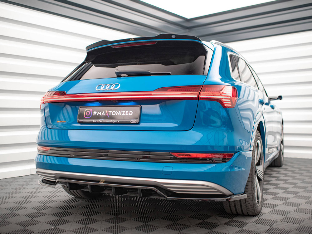 Maxton Design - Audi e-Tron Central Rear Splitter (Vertical Bars) 2 Maxton Design - Audi e-Tron Central Rear Splitter (Vertical Bars) - Image 2