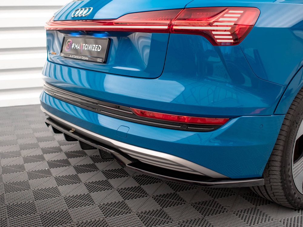 Maxton Design - Audi e-Tron Central Rear Splitter (Vertical Bars) 6 Maxton Design - Audi e-Tron Central Rear Splitter (Vertical Bars) - Image 6