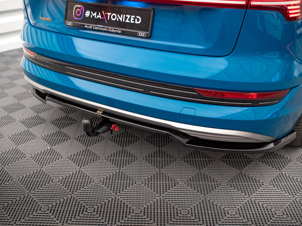 Maxton Design - Audi e-Tron Central Rear Splitter (Vertical Bars) 9 Maxton Design - Audi e-Tron Central Rear Splitter (Vertical Bars) - Image 9
