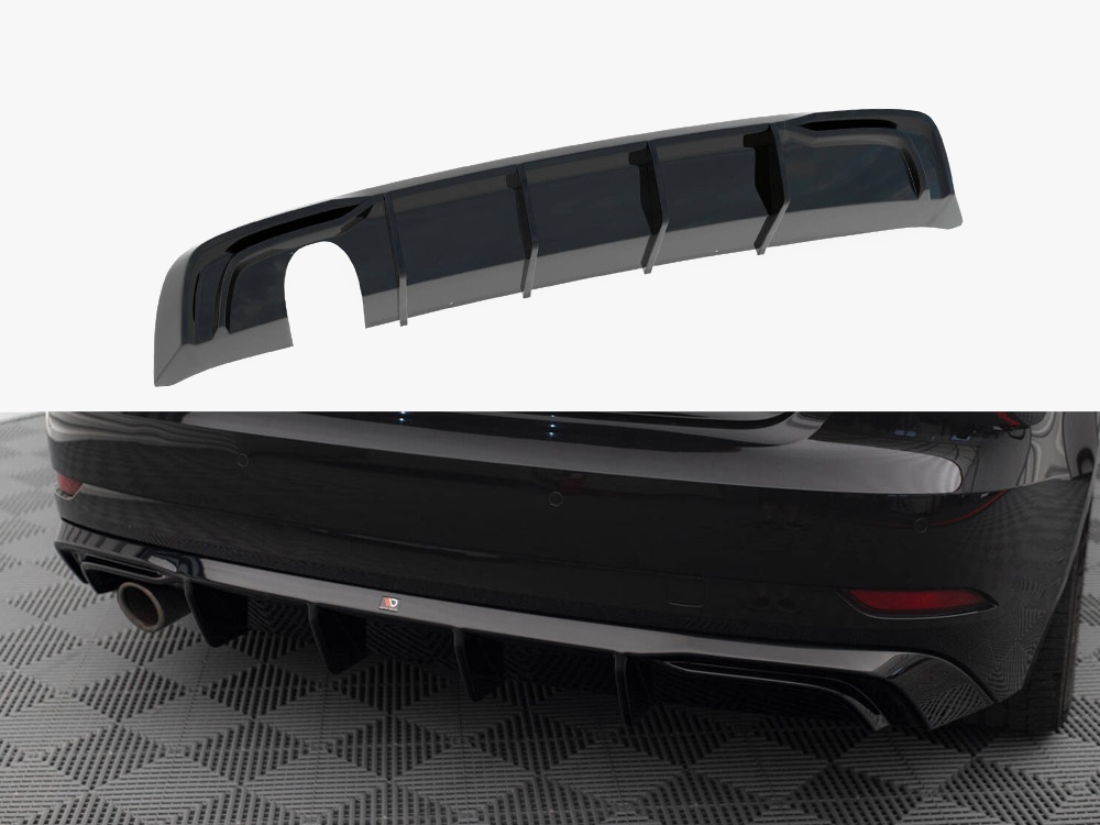 Maxton Design - Rear Valance Audi A3 Sportback 8V Facelift (Version with one exhaust tip on single side) 1 Maxton Design - Rear Valance Audi A3 Sportback 8V Facelift (Version with one exhaust tip on single side)