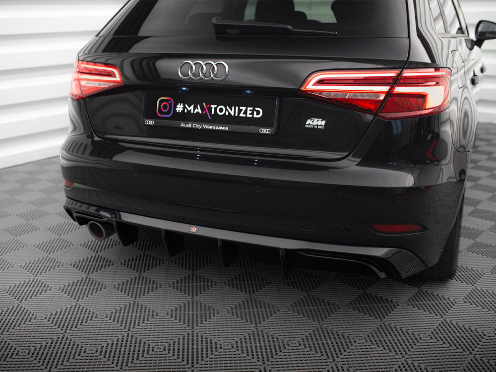 Maxton Design - Rear Valance Audi A3 Sportback 8V Facelift (Version with one exhaust tip on single side) 3 Maxton Design - Rear Valance Audi A3 Sportback 8V Facelift (Version with one exhaust tip on single side) - Image 3