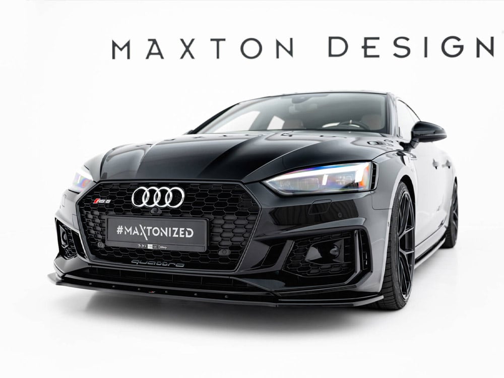 Maxton Design - Audi A5 RS5 16+ Front Splitter V.1 Audi RS5 Coupe / Sportback F5 - Gloss Black (2016+) 2 Maxton Design - Audi A5 RS5 16+ Front Splitter V.1 Audi RS5 Coupe / Sportback F5 - Gloss Black (2016+) - Image 2