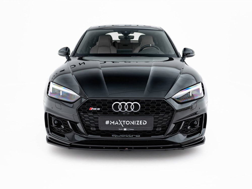 Maxton Design - Audi A5 RS5 16+ Front Splitter V.1 Audi RS5 Coupe / Sportback F5 - Gloss Black (2016+) 1 Front Splitter V.1 Audi
