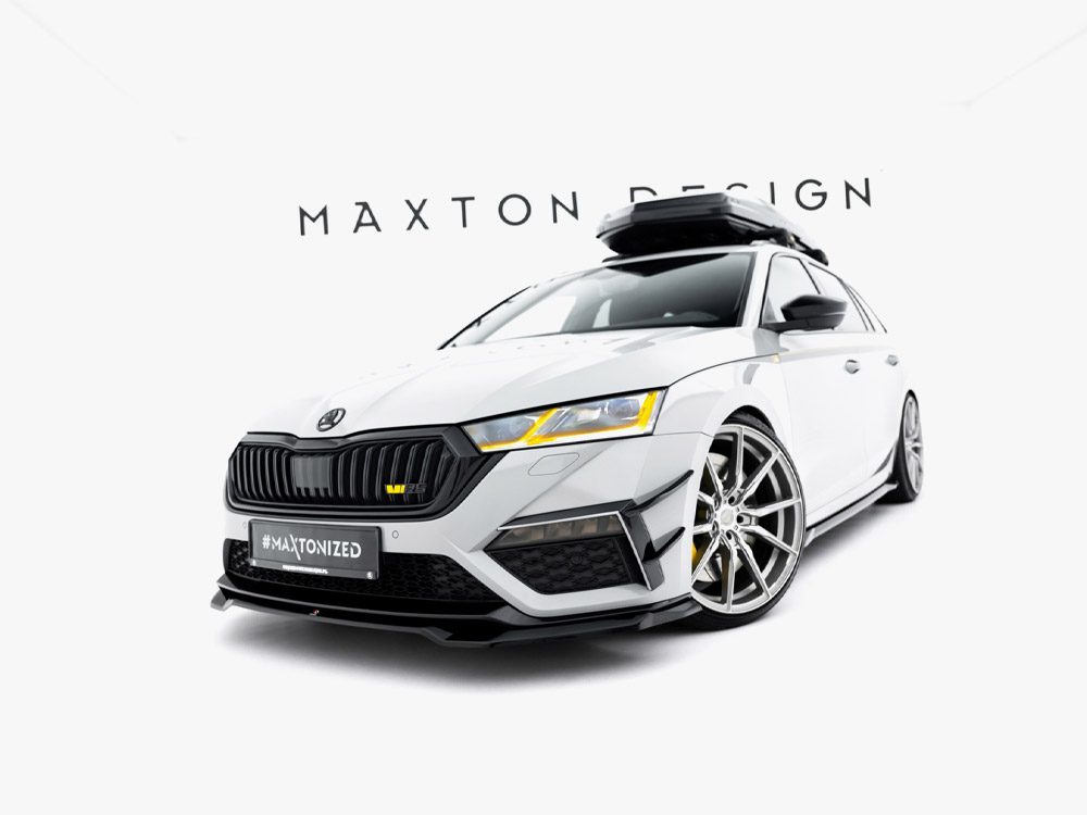 Maxton Design Skoda Octavia VRS Front Lip v4 - Gloss (Mk4 2019-2024) 1 Maxton Design Skoda Octavia VRS Front Lip v4 - Gloss (Mk4 2019-2024)