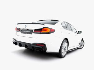 Maxton Design BMW 5 Series G30 Diffuser - Gloss Single Left & Right Exit (Msport 2017-2023)