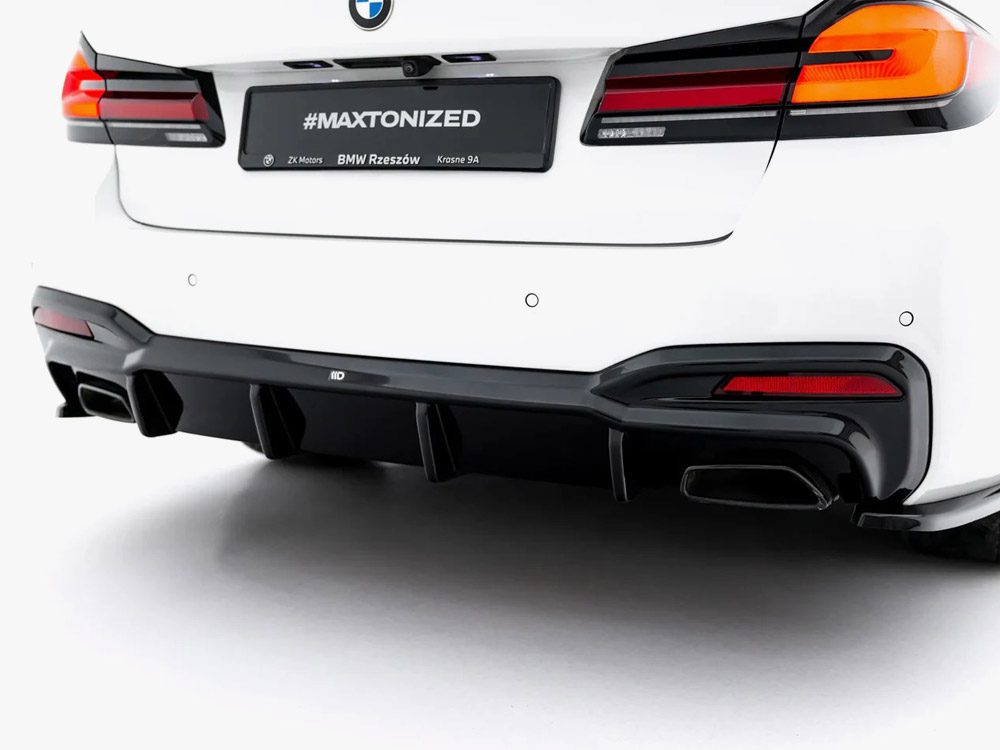 Maxton Design BMW 5 Series G30 Diffuser - Gloss Single Left & Right Exit (Msport 2017-2023) 6 Maxton Design BMW 5 Series G30 Diffuser - Gloss Single Left & Right Exit (Msport 2017-2023) - Image 6