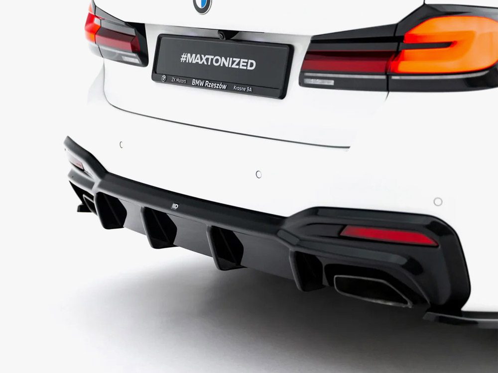 Maxton Design BMW 5 Series G30 Diffuser - Gloss Single Left & Right Exit (Msport 2017-2023) 5 Maxton Design BMW 5 Series G30 Diffuser - Gloss Single Left & Right Exit (Msport 2017-2023) - Image 5