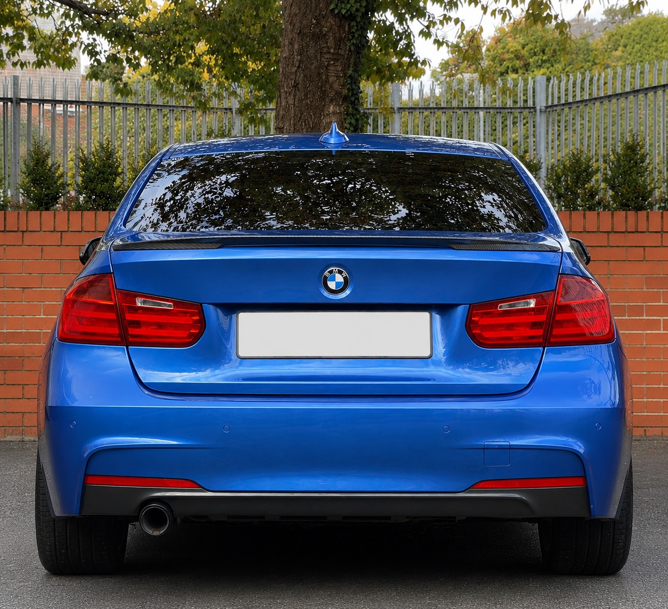 BMW 3 Series F30 Msport Diffuser- Single Left Exit OEM Style (2013-2019) 1 BMW 3 Series F30 Msport Diffuser- Single Left Exit OEM Style (2013-2019)
