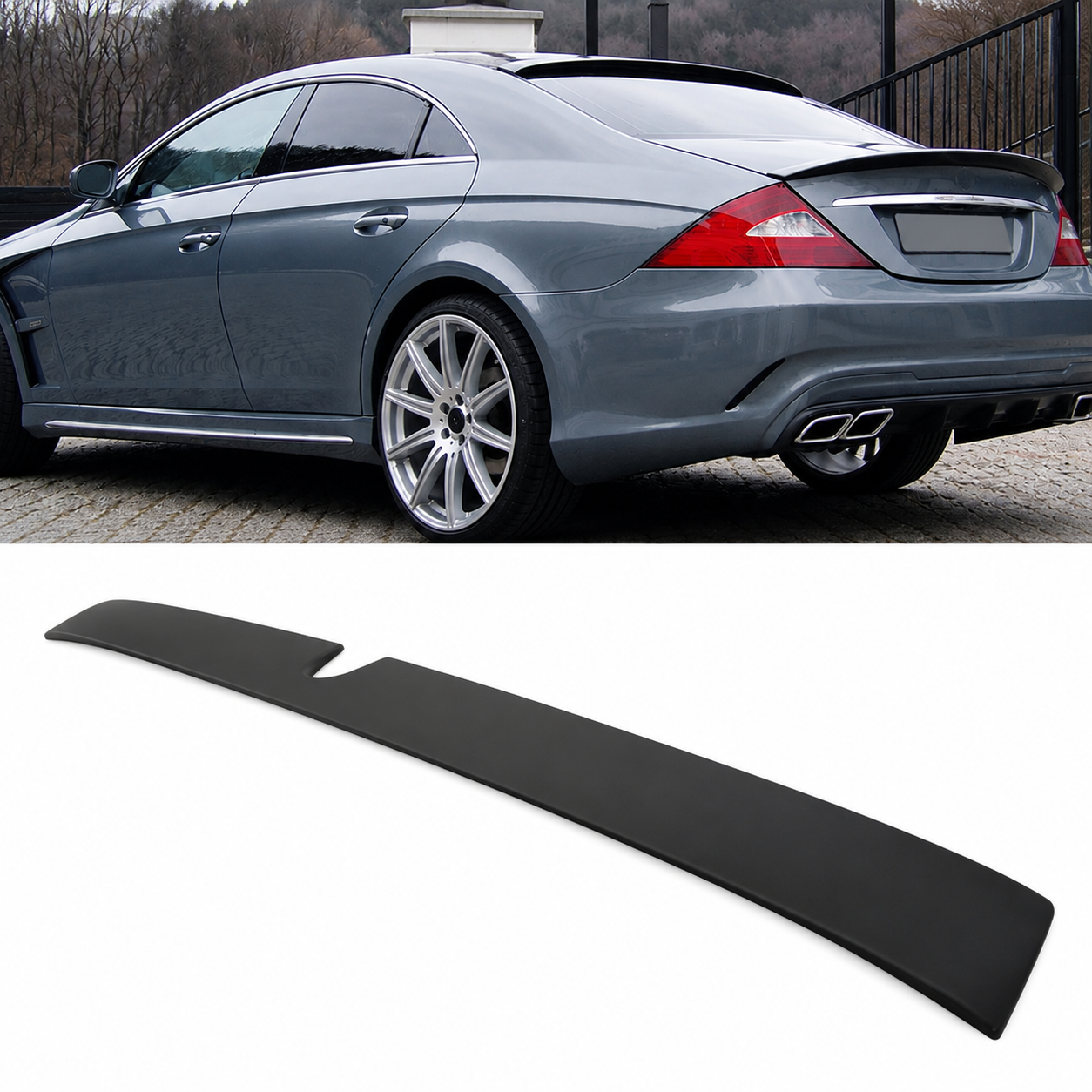 Mercedes CLS Roof Spoiler - AMG Style (W219 2004–2010) 1 Mercedes CLS Roof Spoiler - AMG Style (W219 2004–2010)
